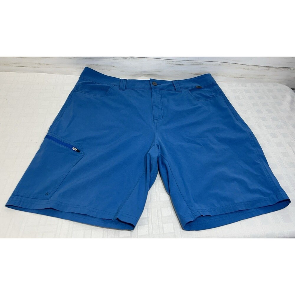 EUC! SIMMS Size 40 Men Blue Long Cargo Shorts Fishing Casual Comfort Pockets
